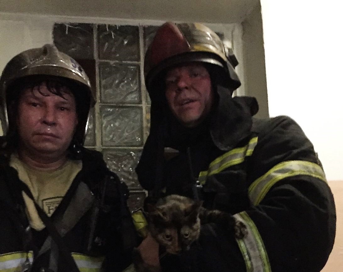 Пожар ликвидирован, из горящей квартиры спасен 1 человек