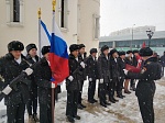 Приём морских кадет школы № 1161 в ряды Всероссийского военно-патриотического общественного движения ЮНАРМИЯ