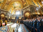 17 сентября в Московском Кафедральном Соборном Храме Христа Спасителя состоялся молебен, празднуемому в этот день образу Божией Матери «Неопалимая купина»
