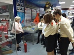 Ребята из кадетского класса 554 школы посетили музей пожарной охраны