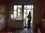 Информация о возгорании квартиры