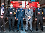 Греческая делегация посетила один из лучших пожарно-спасательных отрядов столицы