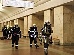 Учебный пожар на станции метро «Университет»