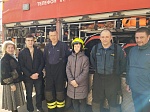 Показали школьникам пожарно-спасательную технику